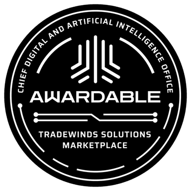 Tradewinds Solutions Marketplace Awardable badge, Chief Digital and Artificial Intelligence Office